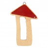 Beige/Rojo