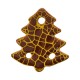 Colgante de Cerámica Esmaltada Arbol de Navidad 44x50mm (Efecto Craquelado)