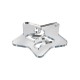 Plexi Acrylic Lucky Pendant Star "27" 60mm Ø2.8mm