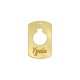 Plexi Acrylic Pendant Tag "Υγεία" 26x40mm/2mm Ø2mm