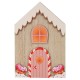Wooden Deco Candy House with Hearts 120x180mm