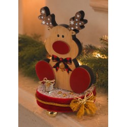 Renne de Noël décoratif en bois 120 x 90 mm / 9 mm