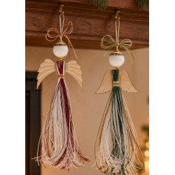 Wooden Pendant Angel Wings 90x60mm/3mm