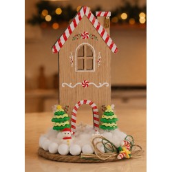 Maison Décorative en Bois Peinte 180 x 86 mm / 17 mm