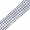 Plaid Grey/White
