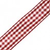 Plaid bordeaux/bianco