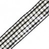 Plaid noir/blanc/argent