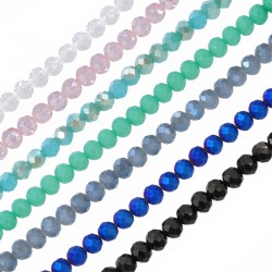 Cuentas de Cristal Facetadas 4 Mm/3 mm (108 Unidades)