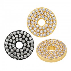 Pièce Ronde en Laiton Zircon. 11 mm/2 mm