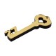 Plexi Acrylic Decorative Key "27" 56x140mm Ø5.5mm