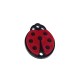 Plexi Acrylic Pendant Ladybug Connector 23x17mm