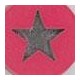 Plexi Acrylic Cabochon  Round Pendant with Engraved Star 15mm