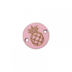 Wooden Connector Round Pineapple 20mm