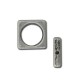 Zamak Slider Ring Square 11mm Ø1mm