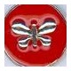 Metal Zamak Cast Charm Butterfly with Enamel 14mm