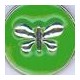 Metal Zamak Cast Charm Butterfly with Enamel 14mm