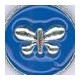 Metal Zamak Cast Charm Butterfly with Enamel 14mm