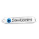 Metal Zamak Cast Connector Tag with Enamel Eye 'Santorini' 7x35mm
