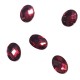 Cabochon Ovale Sfaccettato Lucido in Resina 6x8mm