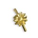 Brass Cast Flower Clasp 14x25mm