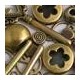 Brass Eco Round Tag 8mm 