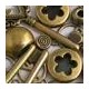 Charm in Ottone Filigrana Cuore 26mm
