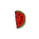 Fabric Hotfix Watermelon w/ Beads ~20x35mm