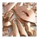 Zamak Charm Round Deer Head 18mm