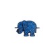 Intercalaire éléphant en Métal/Laiton avec Zircons 15x13mm