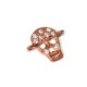 Conector de Plata 925 Swarovski Calavera 10x12mm