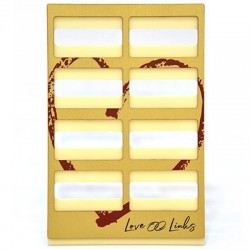 Wooden w/ Plexy Acrylic Display "Love Links" 195x297mm