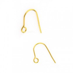 Orecchino Gancio in Acciaio Inossidabile 304 con Anellino 15mm