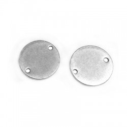Intercalaire rond en Métal/Laiton 15mm (Ø1,2mm)