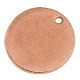 Médaille ronde en Métal/Laiton 15mm (Ø1,2mm)