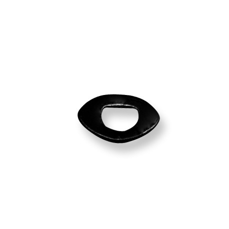 Enamel Ceramic Slider Eye for Regaliz Leather 10mm (Ø 11x8mm)