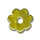 Enamel- Glazed Multi Color Ceramic Pendant Flower 32mm (Ø 7mm)