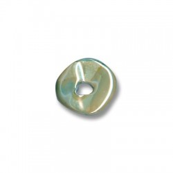 Ceramic Bead Disc Irregular w/ Enamel 15mm (Ø4mm)