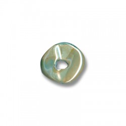 Passante Disco Irregolare in Ceramica Smaltata 16mm (Ø 4mm)