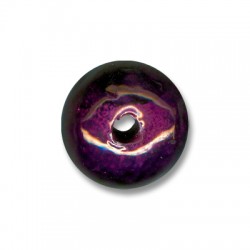 Enamel-Glazed Multi Color Ceramic Bead 26mm (Ø 5mm)