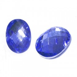 Resin Flatback Oval Shiny 13x18mm