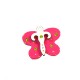 Plexi Αcrylic Pendant Strass Butterfly 27mm