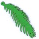 Colgante Pluma de Cuero 30x90mm