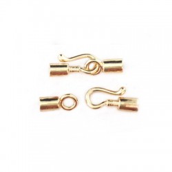 Cierre Gancho de Metal Latón 22x4mm (Ø 2.9mm)
