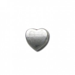 Zamak Slider Puffed Heart 8mm (Ø 2.1mm)