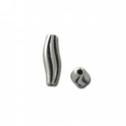 Μεταλλική Ζάμακ Χυτή Χάντρα Σωλήνας 6x18mm Ø1.6mm
