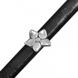 Zamak Slider Flower for Regaliz Leather 16.5mm (Ø 7x10mm)