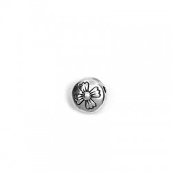 Zamak Slider Bead Flower 8mm (Ø 1.6mm)