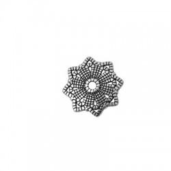 Zamak Bead Cap Flower 21mm