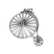 Pendentif Bicyclette en Métal/Zamak 43x52mm