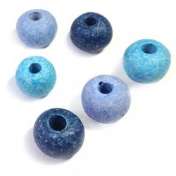 Ceramic Stonewashed Bead 16mm (Ø 5mm)